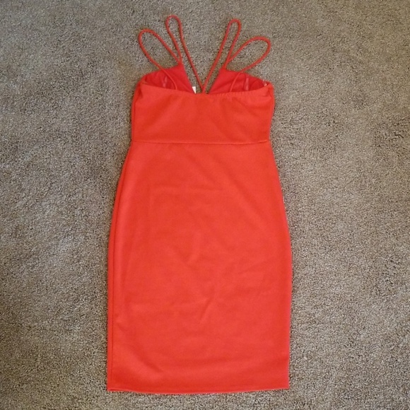 Charlotte Russe | Bodycon Dress | Orange - Picture 3 of 4